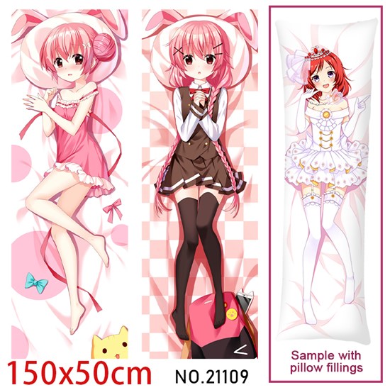 Anime Girl Moeta Kaoruko Dakimakura Hugging Body Pillow Case Cover