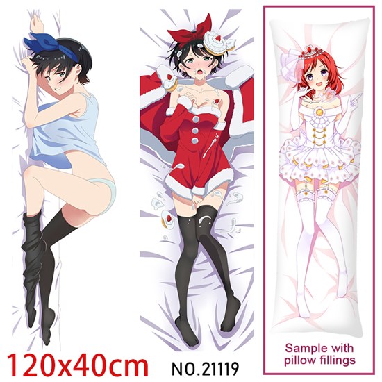 Anime Girl Sarashina Ruka Dakimakura Hugging Body Pillow Case Cover