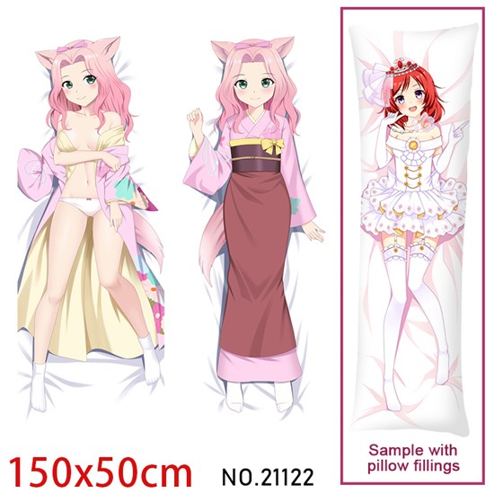 Anime Girl Yuzu Dakimakura Hugging Body Pillow Case Cover