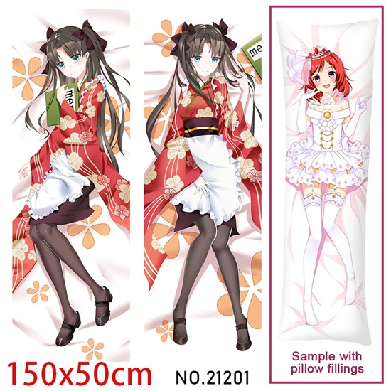Anime Girl Tohsaka Rin Dakimakura Hugging Body Pillow Case Cover