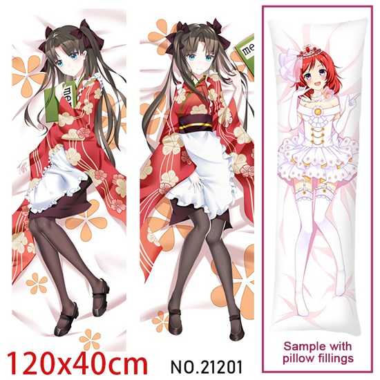 Anime Girl Tohsaka Rin Dakimakura Hugging Body Pillow Case Cover