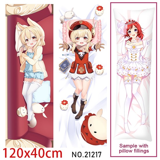 Anime Girl Klee Dakimakura Hugging Body Pillow Case Cover
