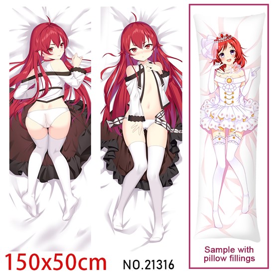 Anime Girl Erisu Gureiratto Dakimakura Hugging Body Pillow Case Cover