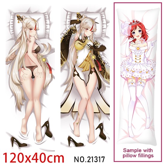 Anime Girl Ning Guang Dakimakura Hugging Body Pillow Case Cover