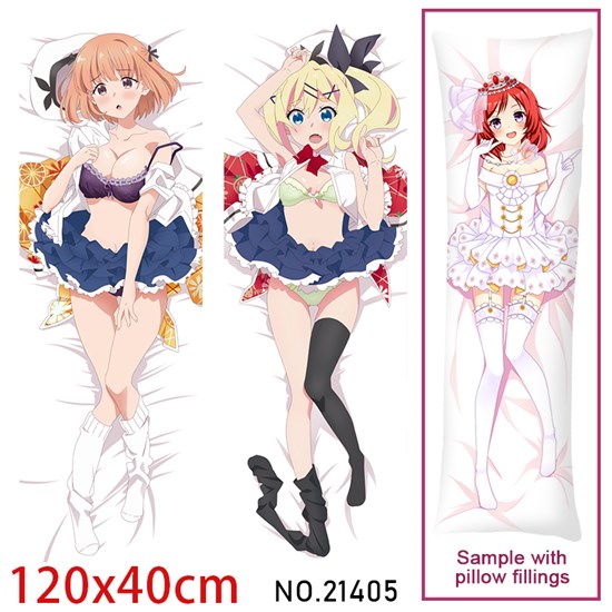 Anime Girl Nukui Hayu Maehara Nina Dakimakura Hugging Body Pillow Case Cover