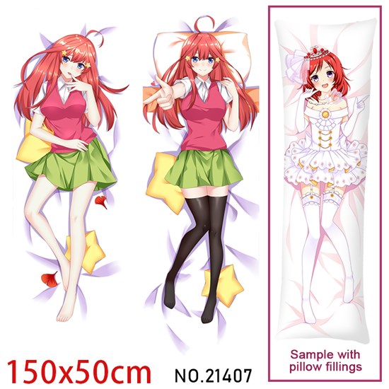 Anime Girl Nakano Itsuki Dakimakura Hugging Body Pillow Case Cover