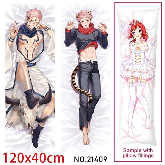 Anime Itadori Yuji Dakimakura Hugging Body Pillow Case Cover