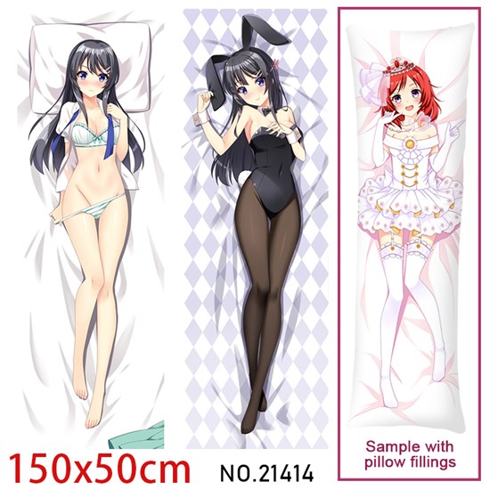 Anime Girl Sakurajima Mai Dakimakura Hugging Body Pillow Case Cover