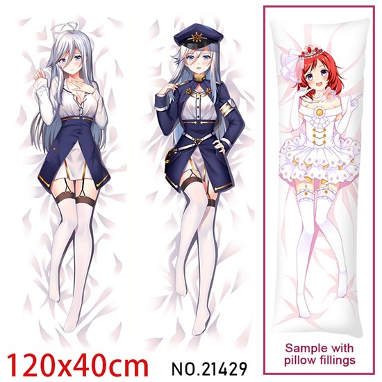 Anime Girl Vladilena Milize Dakimakura Hugging Body Pillow Case Cover