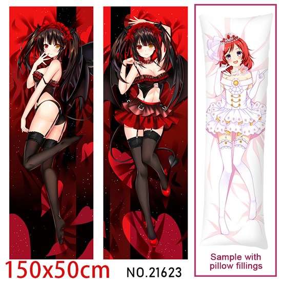 Anime Girl Itsuka Kotori Dakimakura Hugging Body Pillow Case Cover