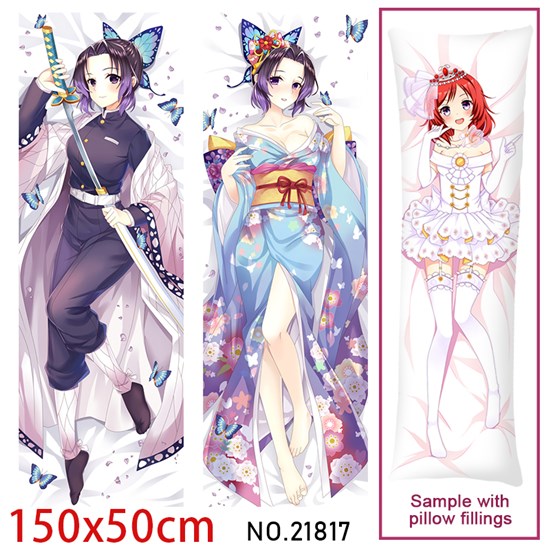 Anime Girl Kochou Shinobu Dakimakura Hugging Body Pillow Case Cover