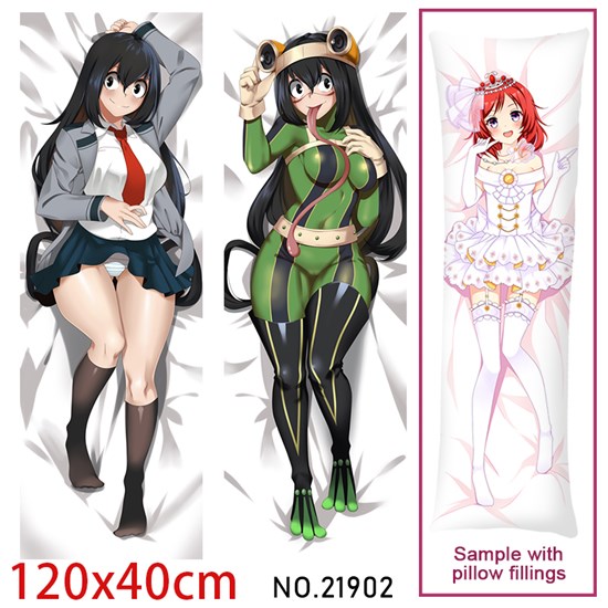 Anime Girl Asui Tsuyu Dakimakura Hugging Body Pillow Case Cover