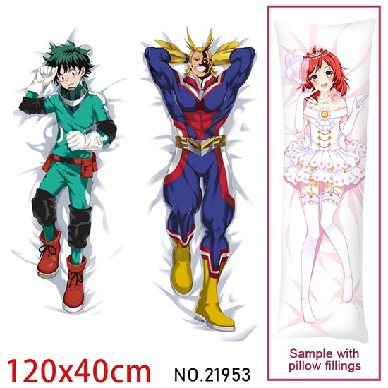 Anime Midoriya Izuku All·Might Dakimakura Hugging Body Pillow Case Cover