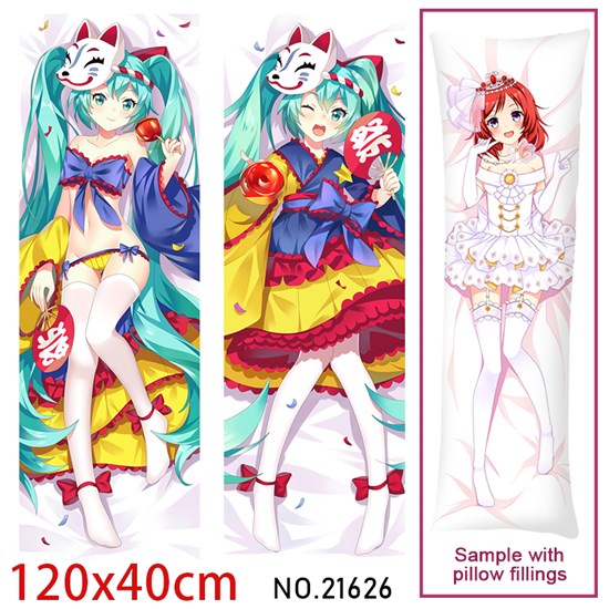 Anime Girl Miku Dakimakura Hugging Body Pillow Case Cover