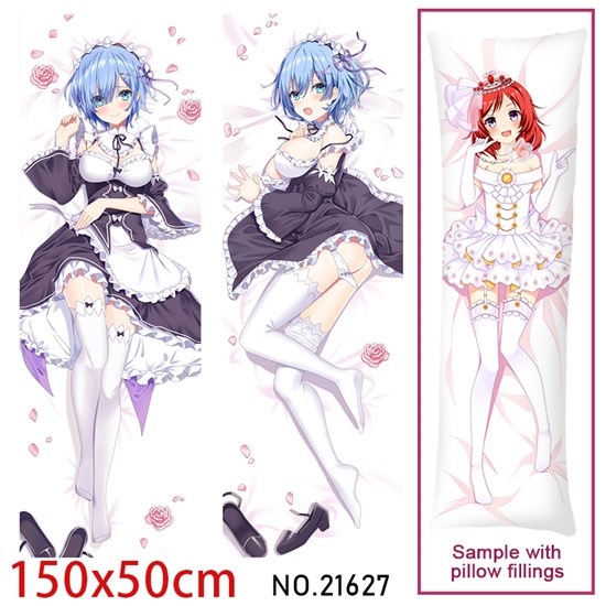 Anime Girl Rem Dakimakura Hugging Body Pillow Case Cover