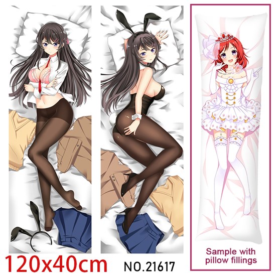 Anime Girl Sakurajima Mai Dakimakura Hugging Body Pillow Case Cover