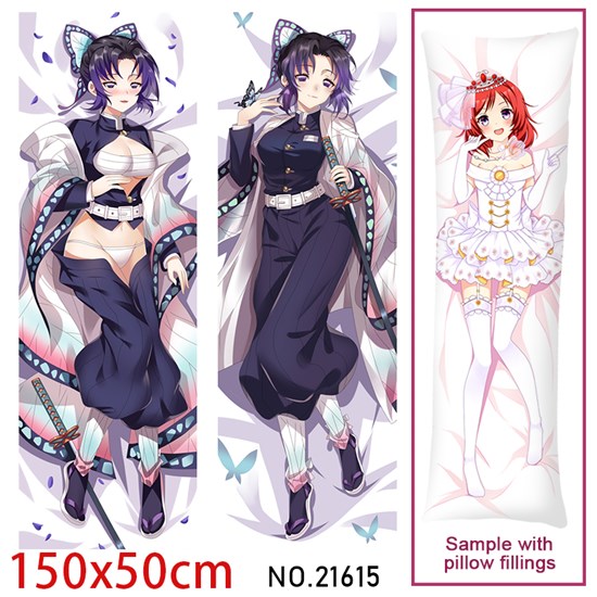 Anime Girl Kochou Shinobu Dakimakura Hugging Body Pillow Case Cover