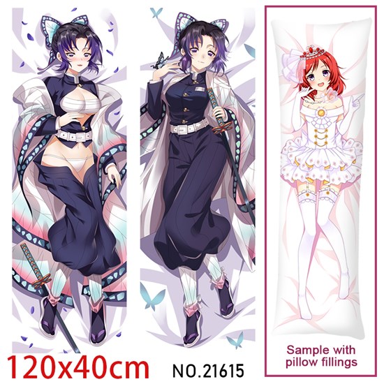 Anime Girl Kochou Shinobu Dakimakura Hugging Body Pillow Case Cover