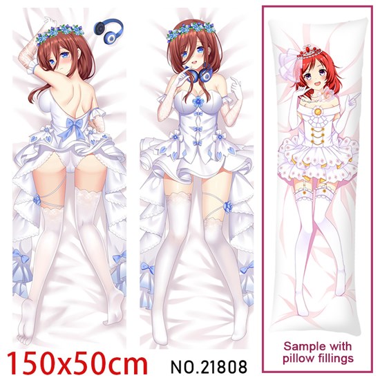 Anime Girl Nakano Miku Dakimakura Hugging Body Pillow Case Cover