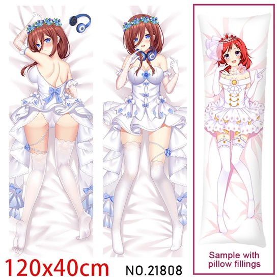 Anime Girl Nakano Miku Dakimakura Hugging Body Pillow Case Cover