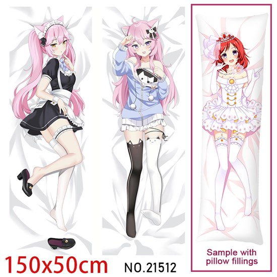 Anime Girl Nyatasha Nyanners Dakimakura Hugging Body Pillow Case Cover