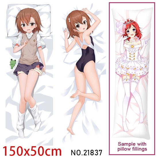 Anime Girl Misaka Mikoto Dakimakura Hugging Body Pillow Case Cover