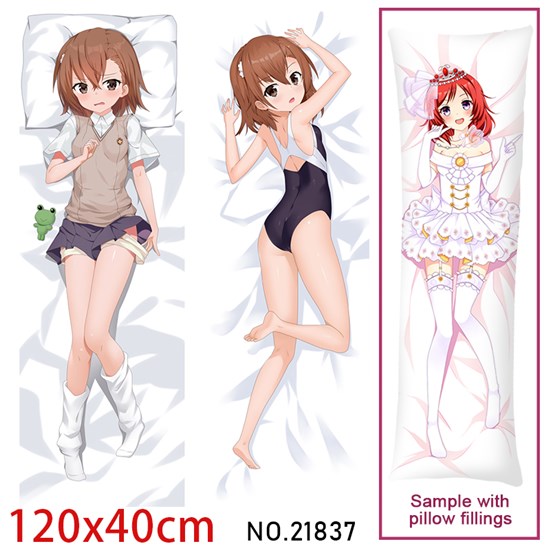 Anime Girl Misaka Mikoto Dakimakura Hugging Body Pillow Case Cover