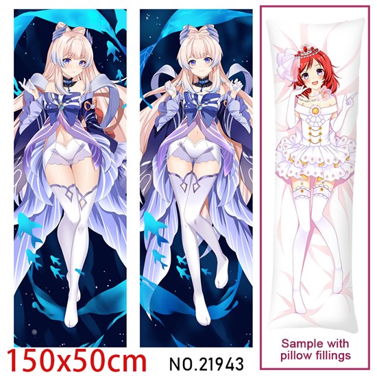 Anime Girl Sangonomiya Kokomi Dakimakura Hugging Body Pillow Case Cover