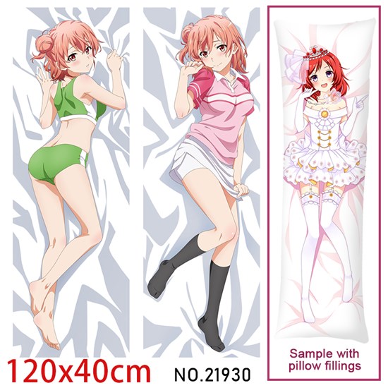 Anime Girl Yuigahama Yui Dakimakura Hugging Body Pillow Case Cover