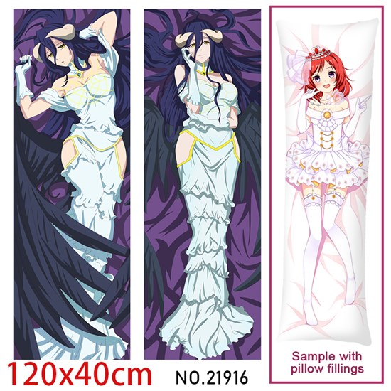 Anime Girl Albedo Dakimakura Hugging Body Pillow Case Cover