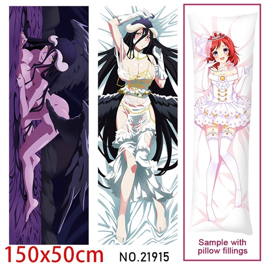 Anime Girl Albedo Dakimakura Hugging Body Pillow Case Cover