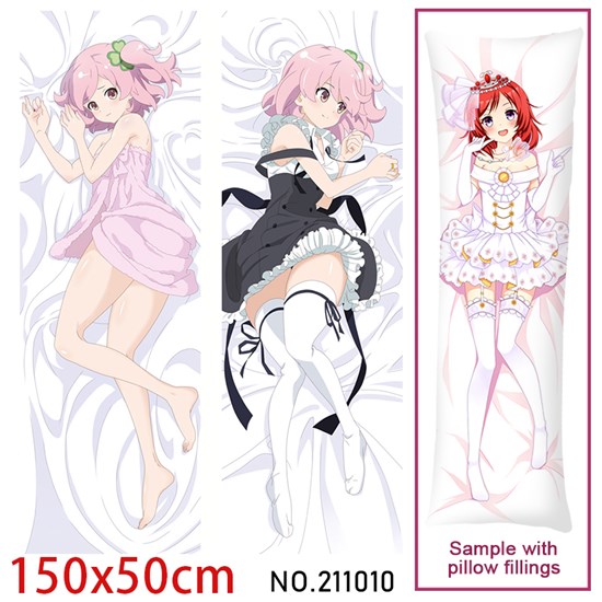 Anime Girl Hitotsuyanagi Riri Dakimakura Hugging Body Pillow Case Cover