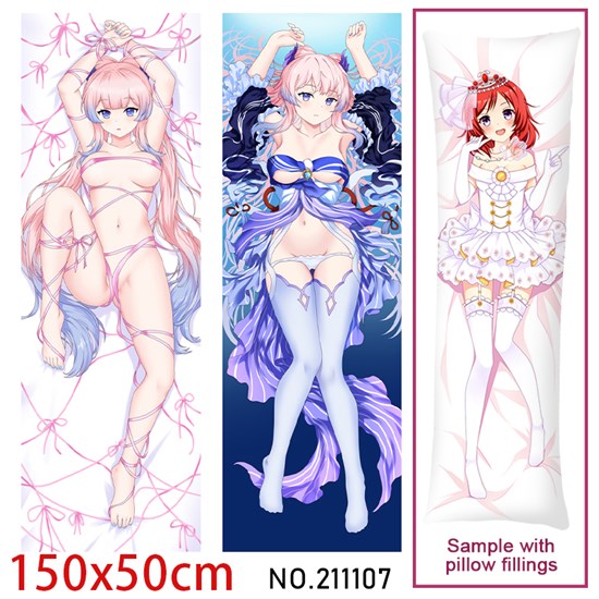 Anime Girl Sangonomiya Kokomi Dakimakura Hugging Body Pillow Case Cover