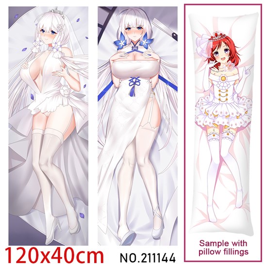 Anime Girl Illustrious Dakimakura Hugging Body Pillow Case Cover