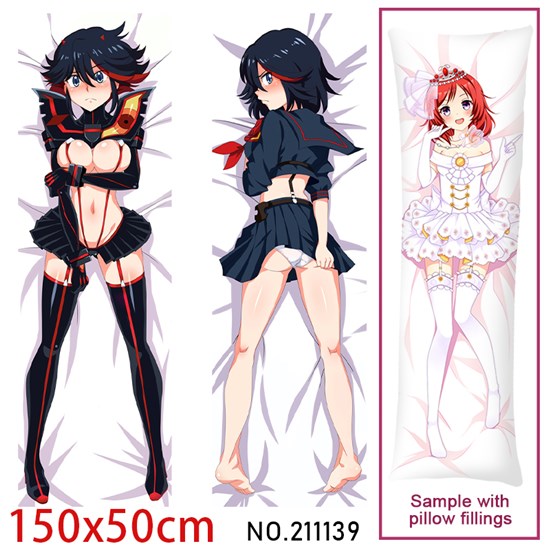 Anime Girl Matoi Ryuuko Dakimakura Hugging Body Pillow Case Cover