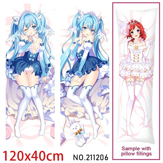 Anime Girl Miku Dakimakura Hugging Body Pillow Case Cover