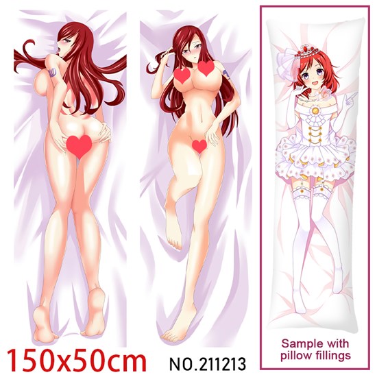 Anime Girl Erza Scarlet Dakimakura Hugging Body Pillow Case Cover