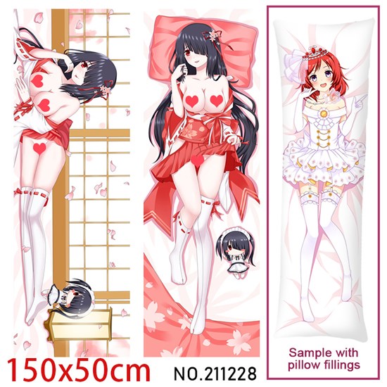 Anime Girl Tokisaki Kurumi Dakimakura Hugging Body Pillow Case Cover