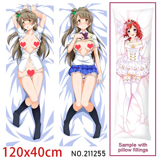 Anime Girl Minami Kotori Dakimakura Hugging Body Pillow Case Cover