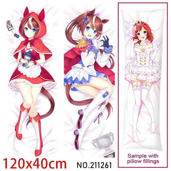 Anime Girl Tokai Teio Dakimakura Hugging Body Pillow Case Cover