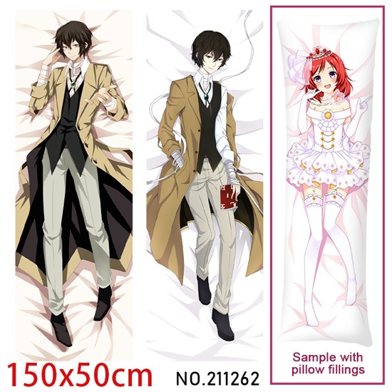 Anime Dazai Osamu Dakimakura Hugging Body Pillow Case Cover