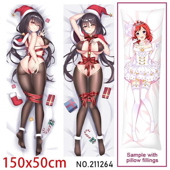 Anime Girl Tokisaki Kurumi Dakimakura Hugging Body Pillow Case Cover