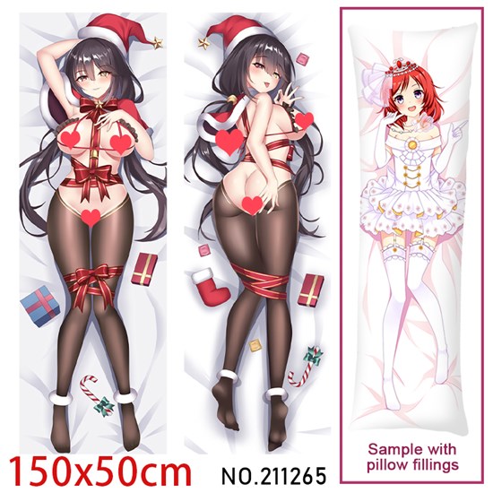 Anime Girl Tokisaki Kurumi Dakimakura Hugging Body Pillow Case Cover