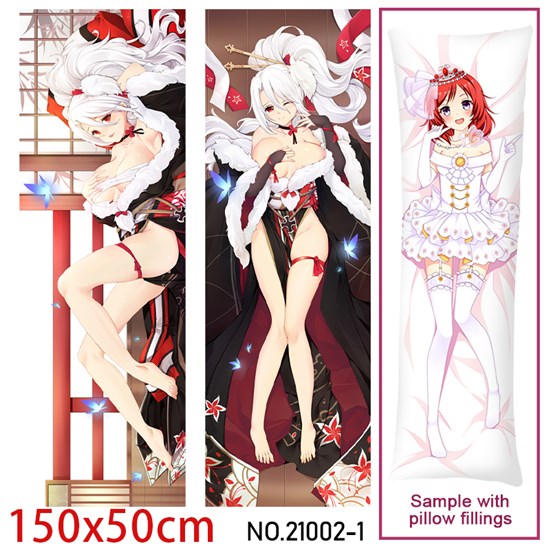Anime Girl KMS Prinz Heinrich Dakimakura Hugging Body Pillow Case Cover