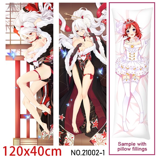 Anime Girl KMS Prinz Heinrich Dakimakura Hugging Body Pillow Case Cover