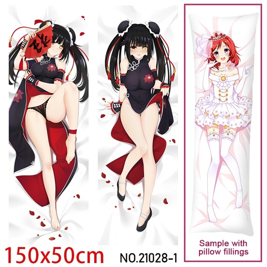Anime Girl Tokisaki Kurumi Dakimakura Hugging Body Pillow Case Cover