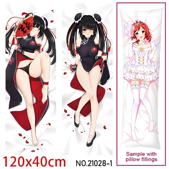 Anime Girl Tokisaki Kurumi Dakimakura Hugging Body Pillow Case Cover