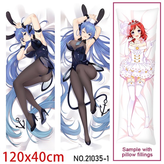 Anime Girl USS New Jersey Dakimakura Hugging Body Pillow Case Cover
