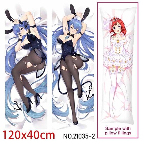 Anime Girl USS New Jersey Dakimakura Hugging Body Pillow Case Cover
