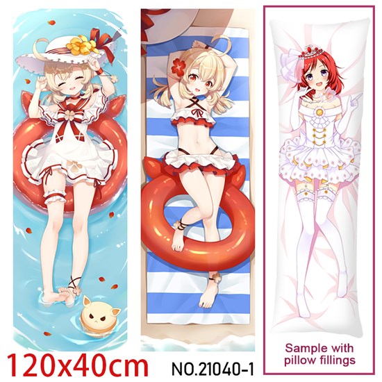 Anime Girl Klee Dakimakura Hugging Body Pillow Case Cover